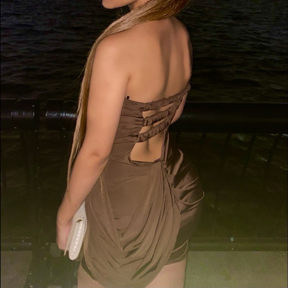 Brown Party Dress